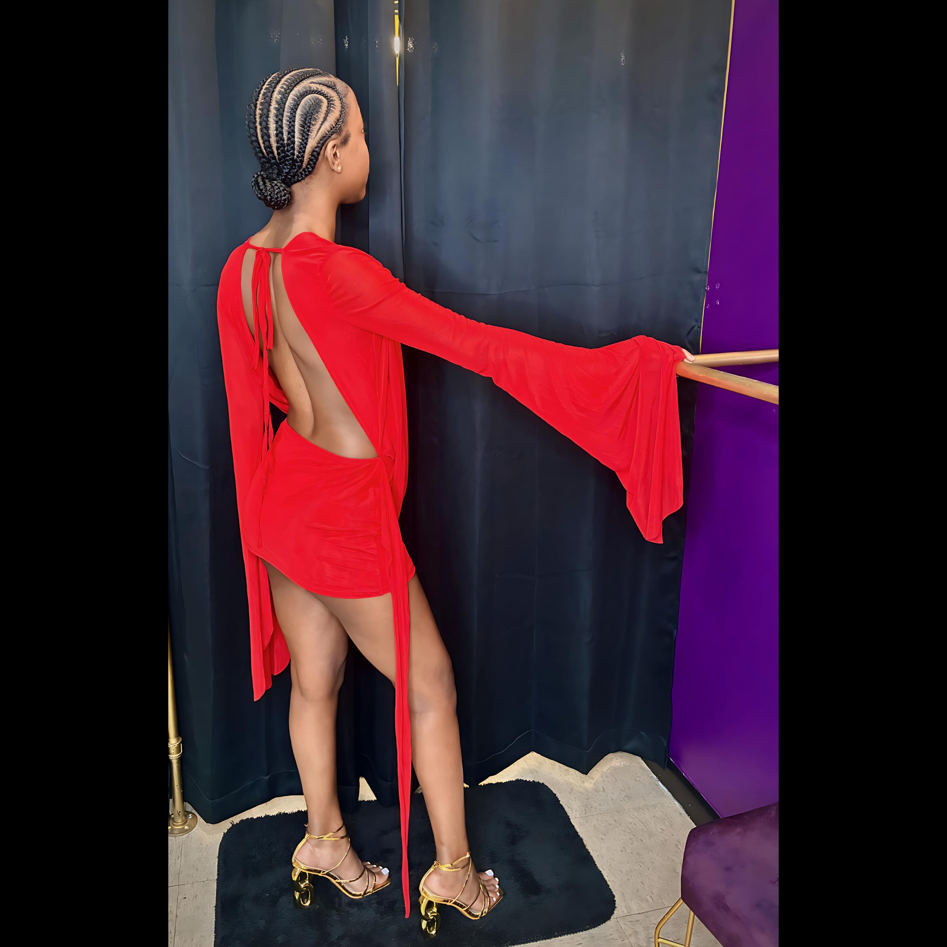 “Send Me an Angel” red dress