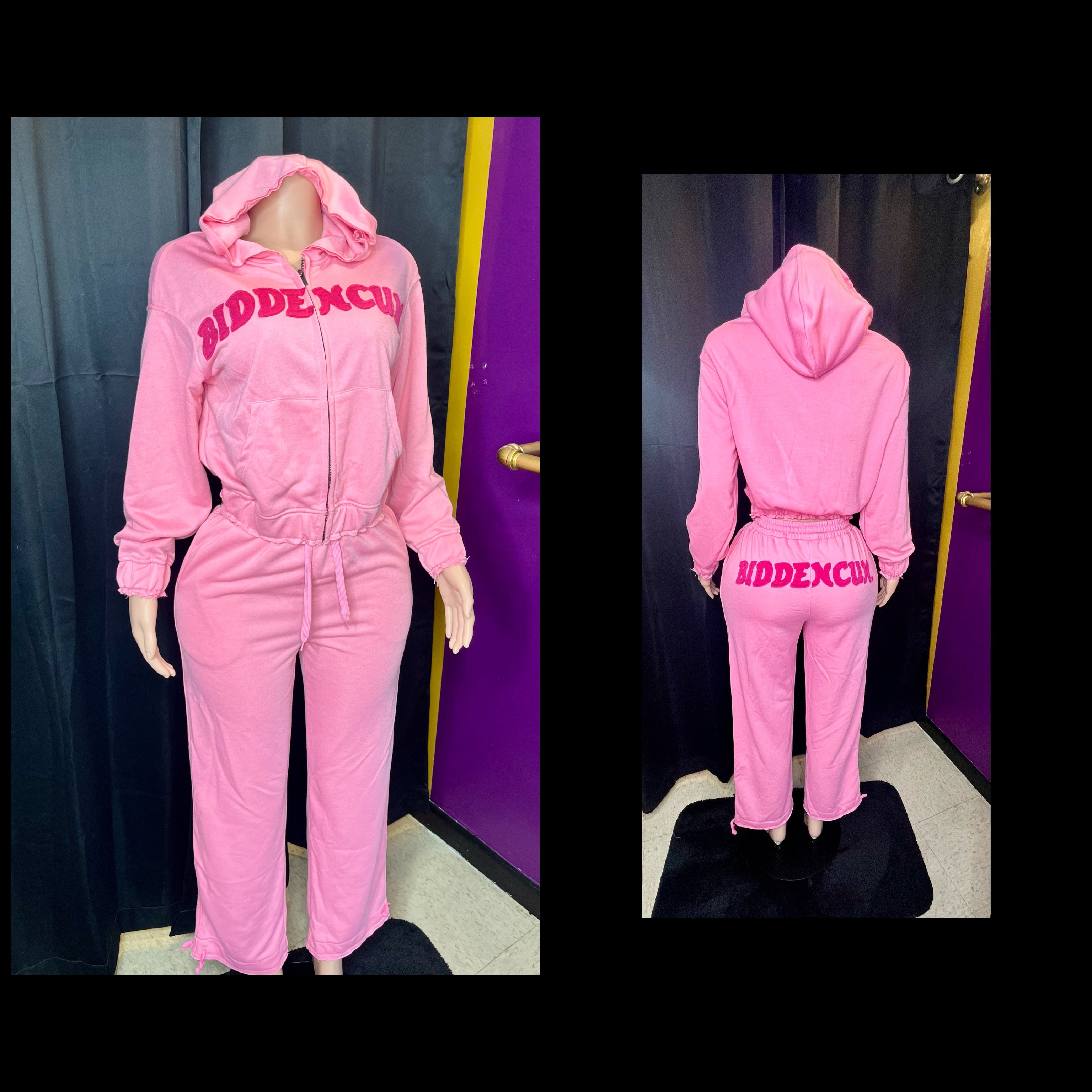 “Two-in-1” sweatsuit pink/hot pink