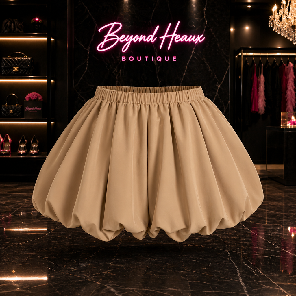 “Nude Volume Bubble SHORTS”