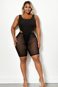 “Sheer Pressure Mesh Shorts”- (PLUS SIZE)