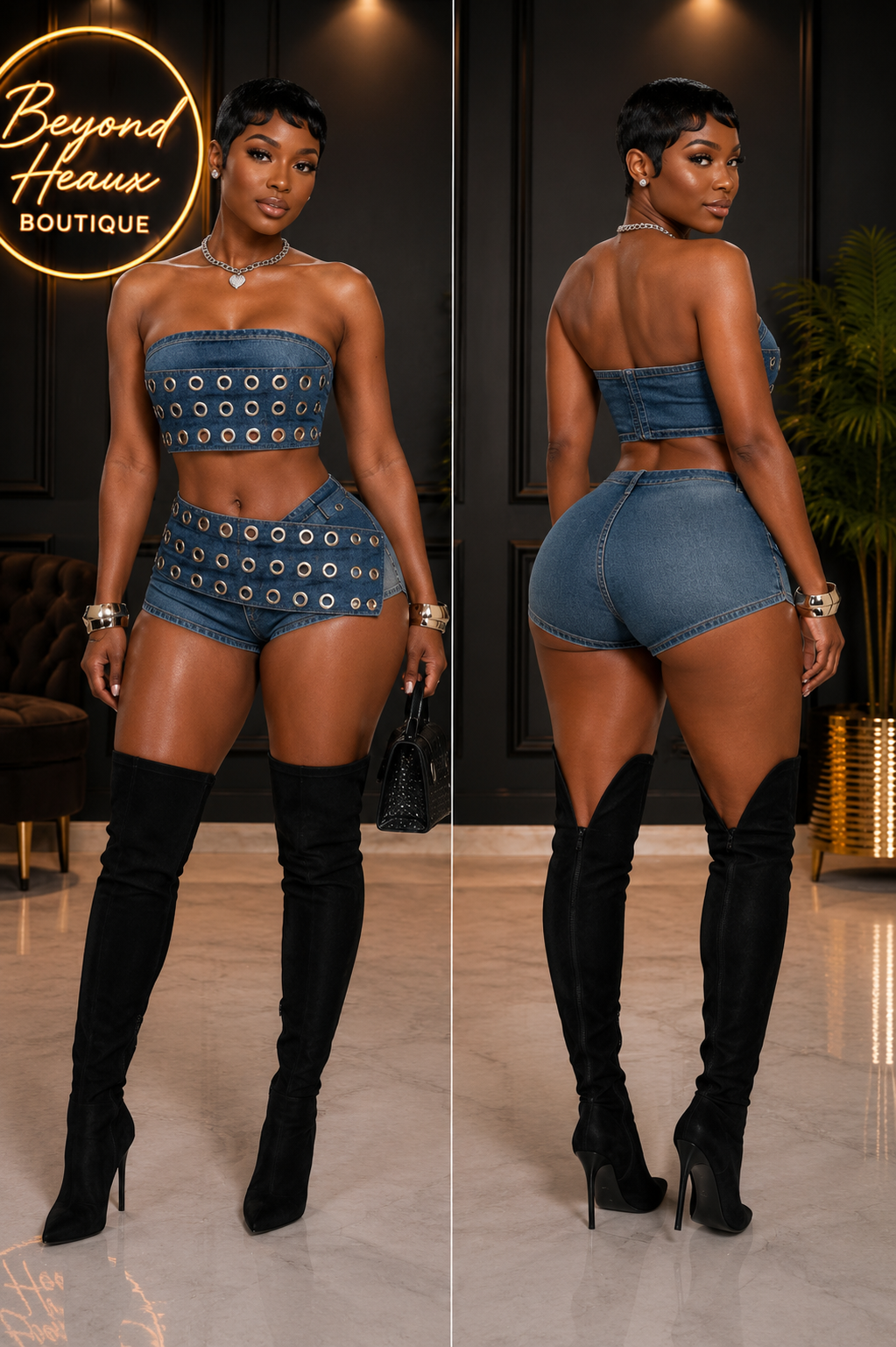 “Rivet & Ready Denim Set” -denim