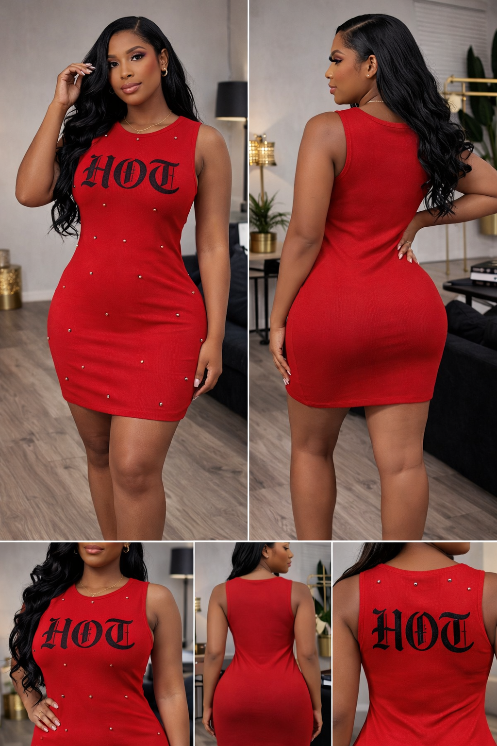 “Hot Topic” red dress