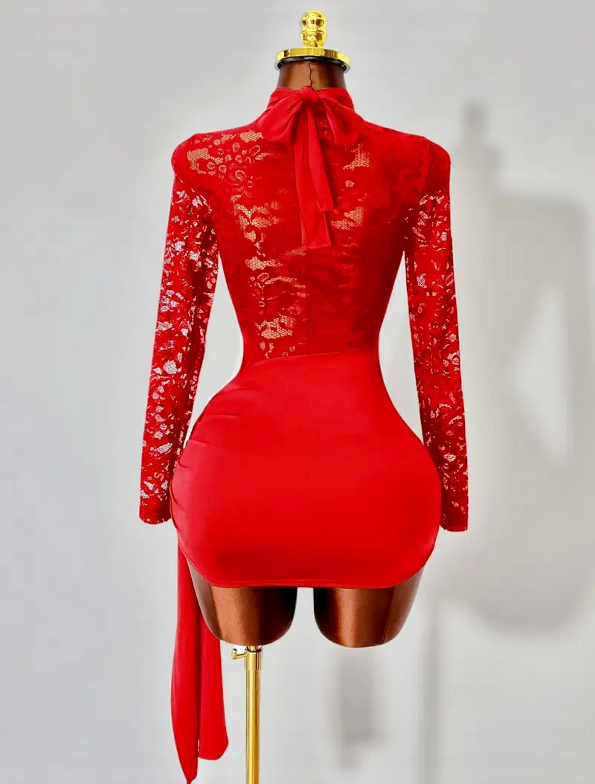 “Who Do U Love” red dress (new sizes restocked)