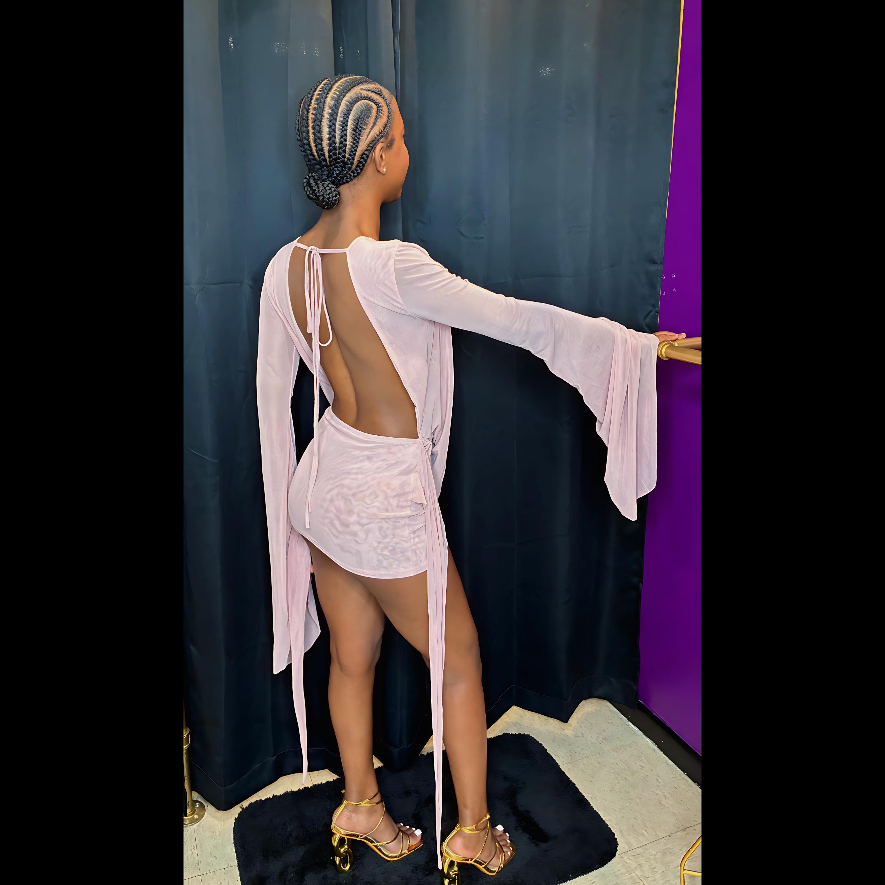 “Send Me an Angel” pink dress