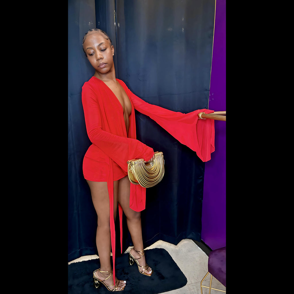 “Send Me an Angel” red dress