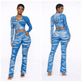 “Gia Gang: Blue Rush Set”- blue & white