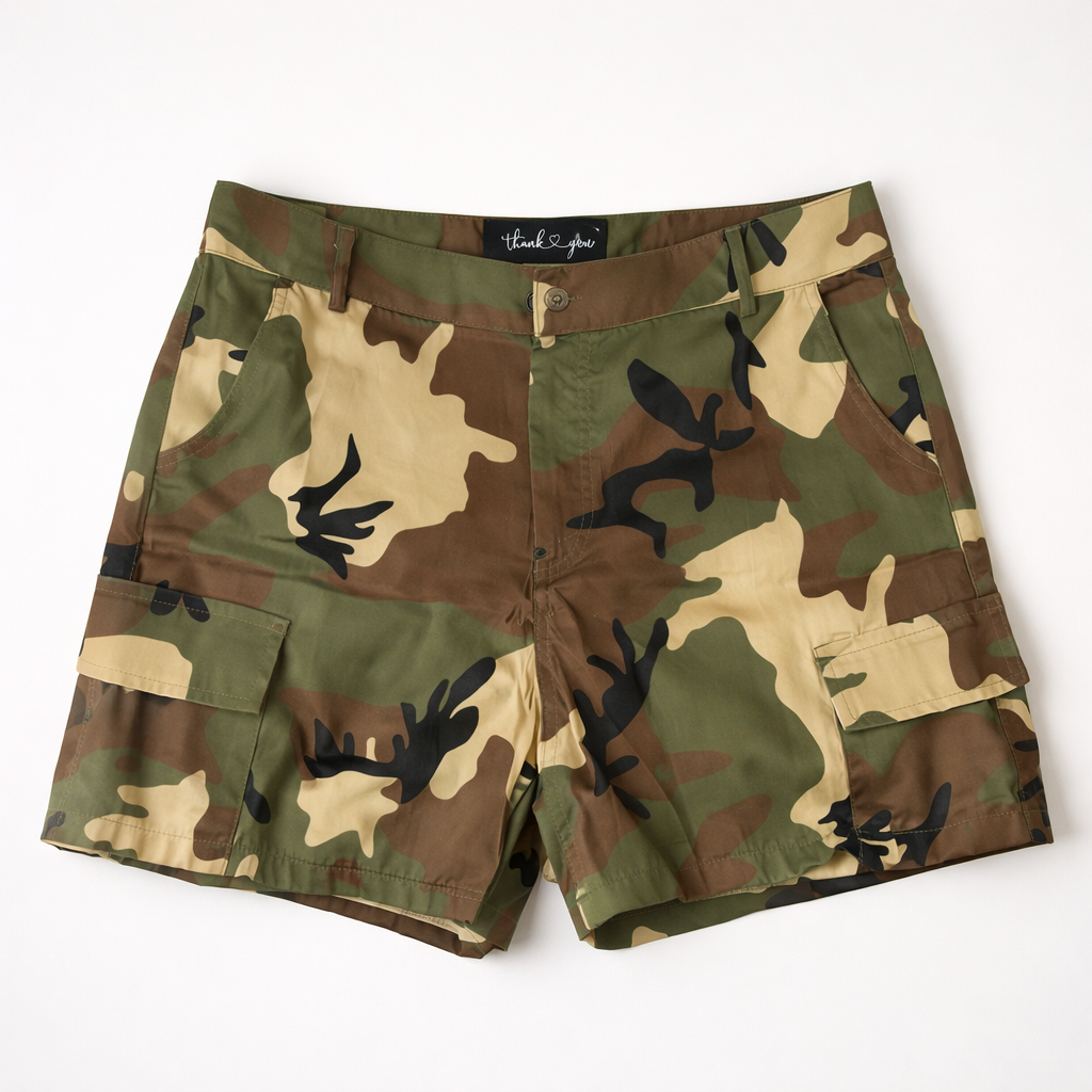Beyond Heaux “Curve Command” Camo Shorts (PLUS SIZE 1X-3X) shorts