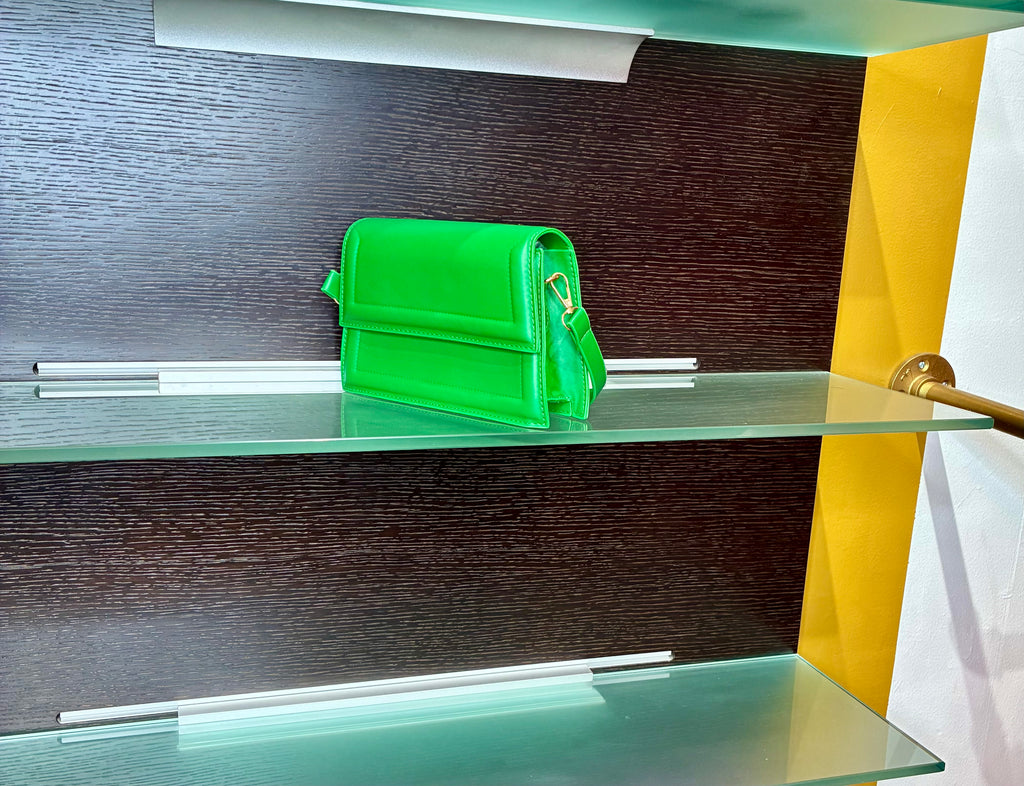 “Money Green” (straight flap) baddie bag