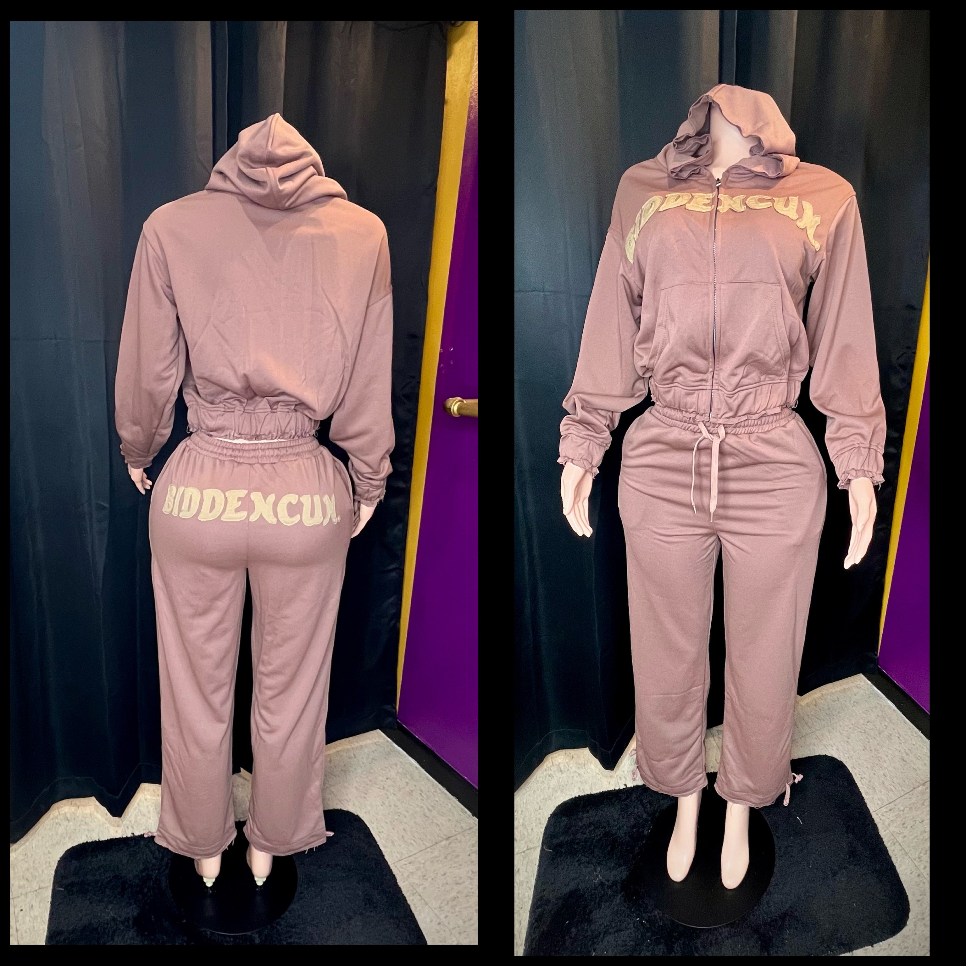 “Two-in-1” sweatsuit brown/dark brown