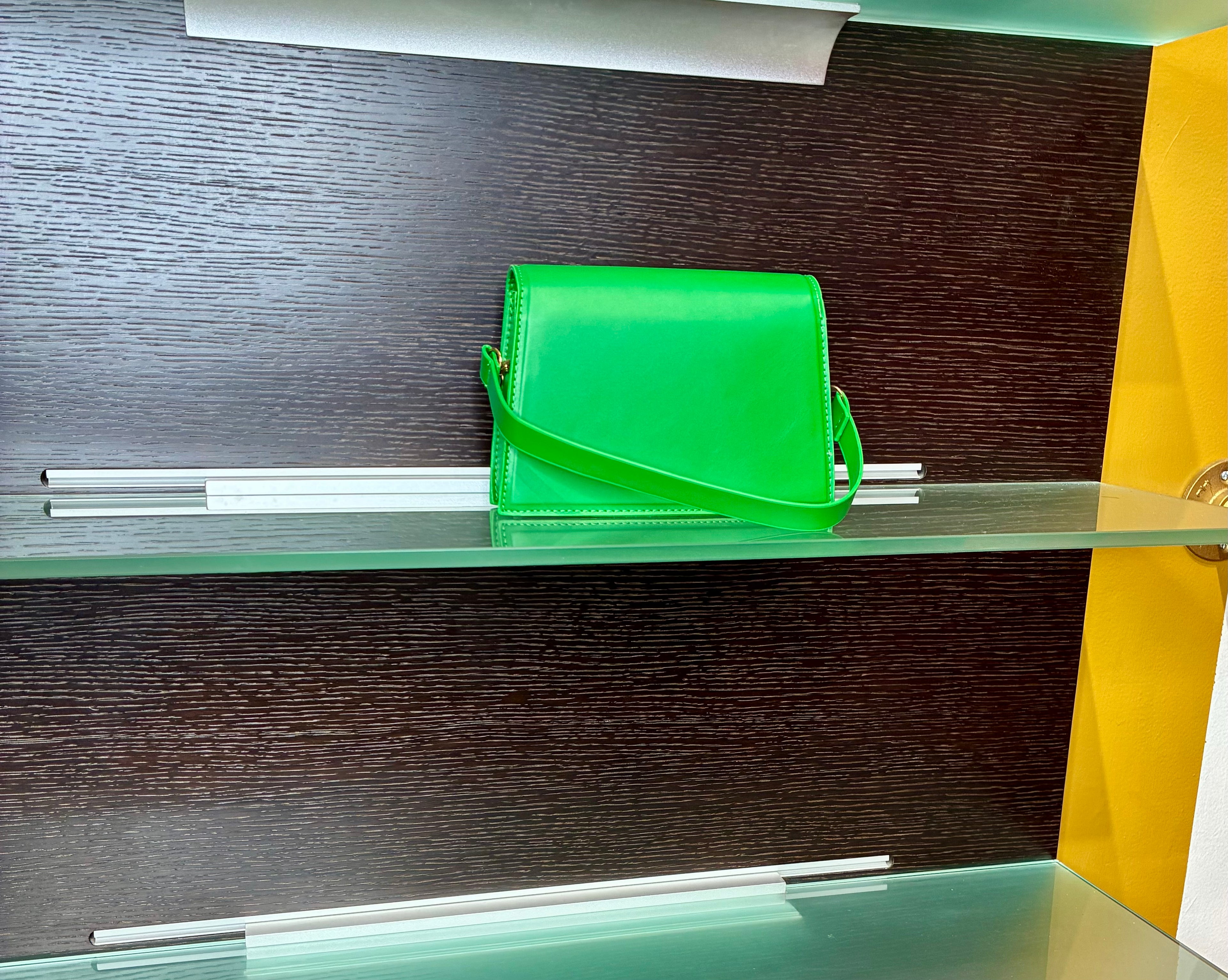 “Money Green” (straight flap) baddie bag