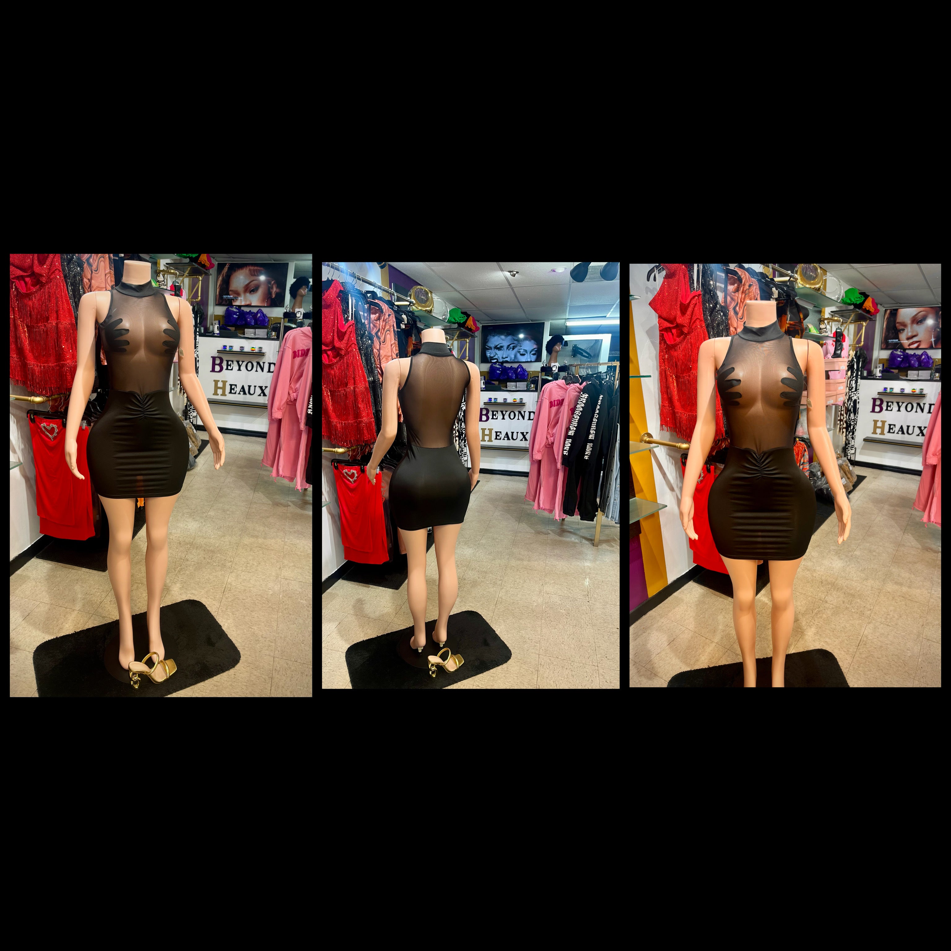 “Hands All On Me” black dress