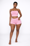 “Gia Gang” Signature  Short Set – Pink