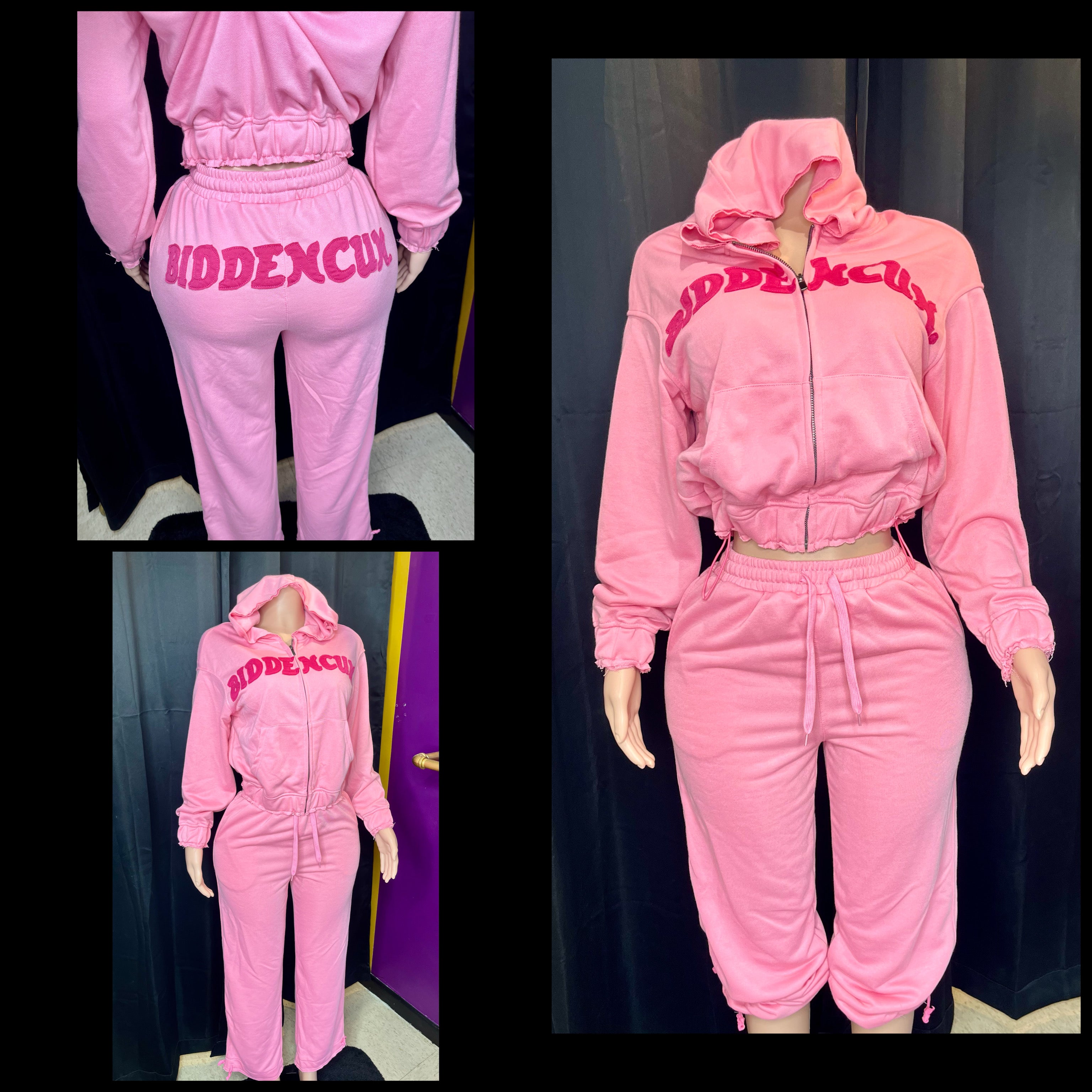 “Two-in-1” sweatsuit pink/hot pink