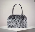 “Fur-Baby” black/white/grayish handbag