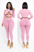 “Blush Pressure” cutout pink set