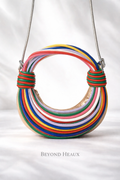 “Color Pop Coil” Statement Bag multi color