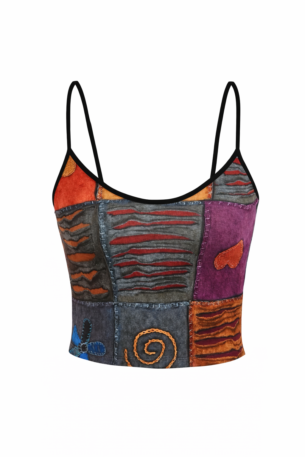 “Patchwork Muse” Crop Top