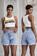 “On Lock” Denim Shorts- slight stretch