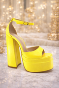 “Bumble Bee Energy” Platform Heels- yellow