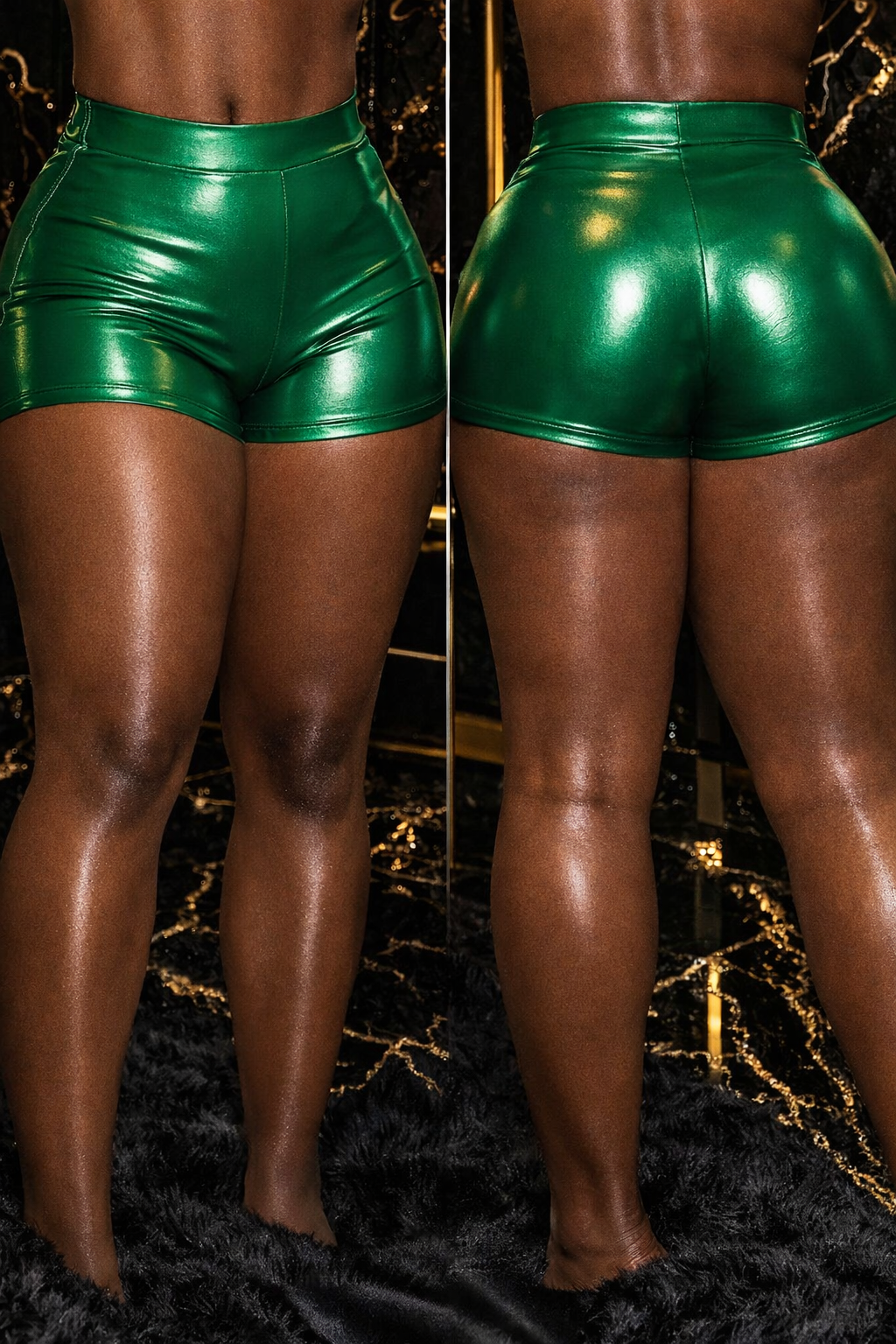 “Emerald Envy” Luxe Shorts- green