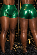 “Emerald Envy” Luxe Shorts- green