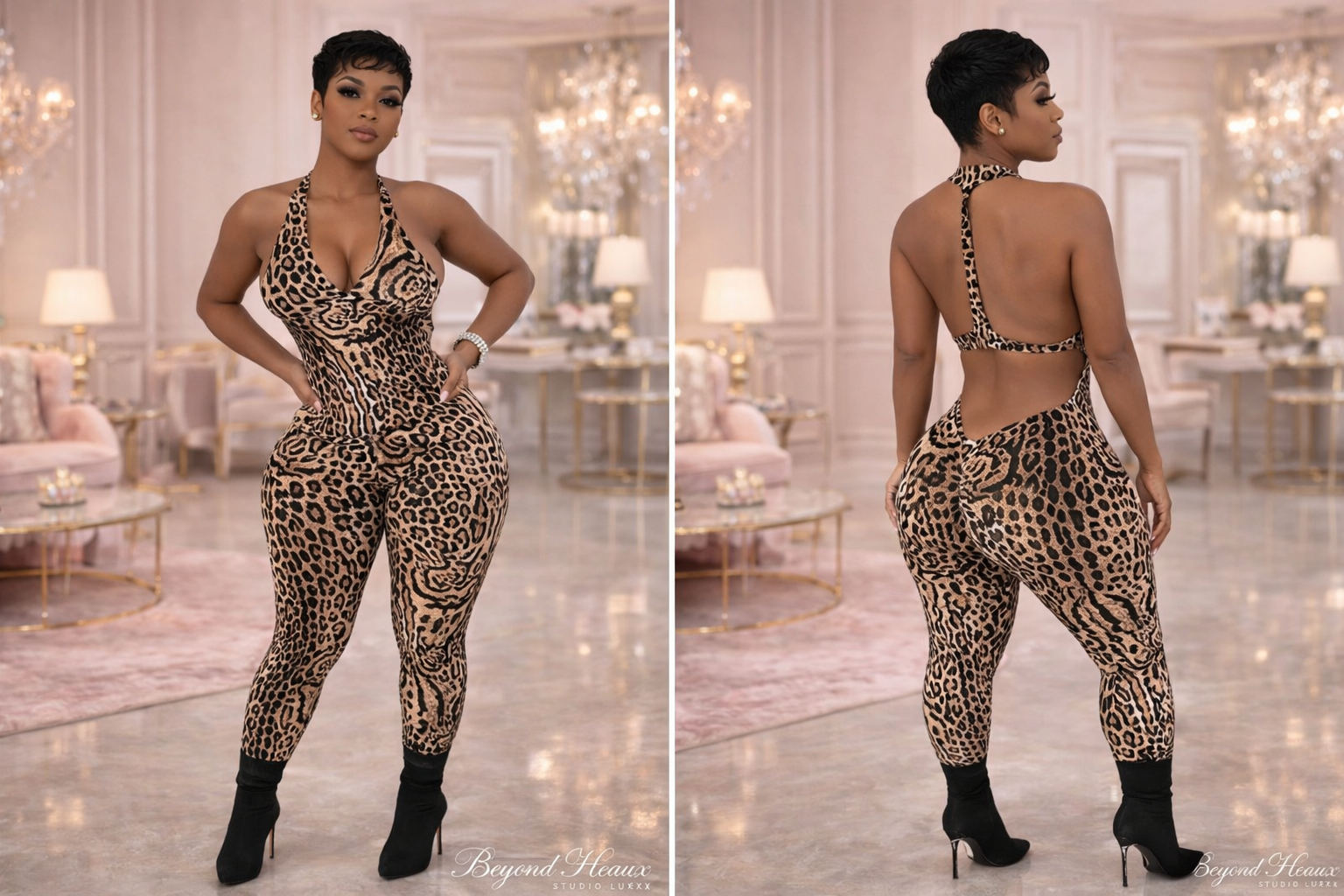 “Wild Intentions Luxe Leopard Jumpsuit”- leopard print