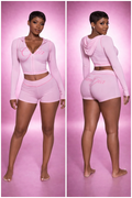 Pink Pressure “Gia Gang” Short Set -pink