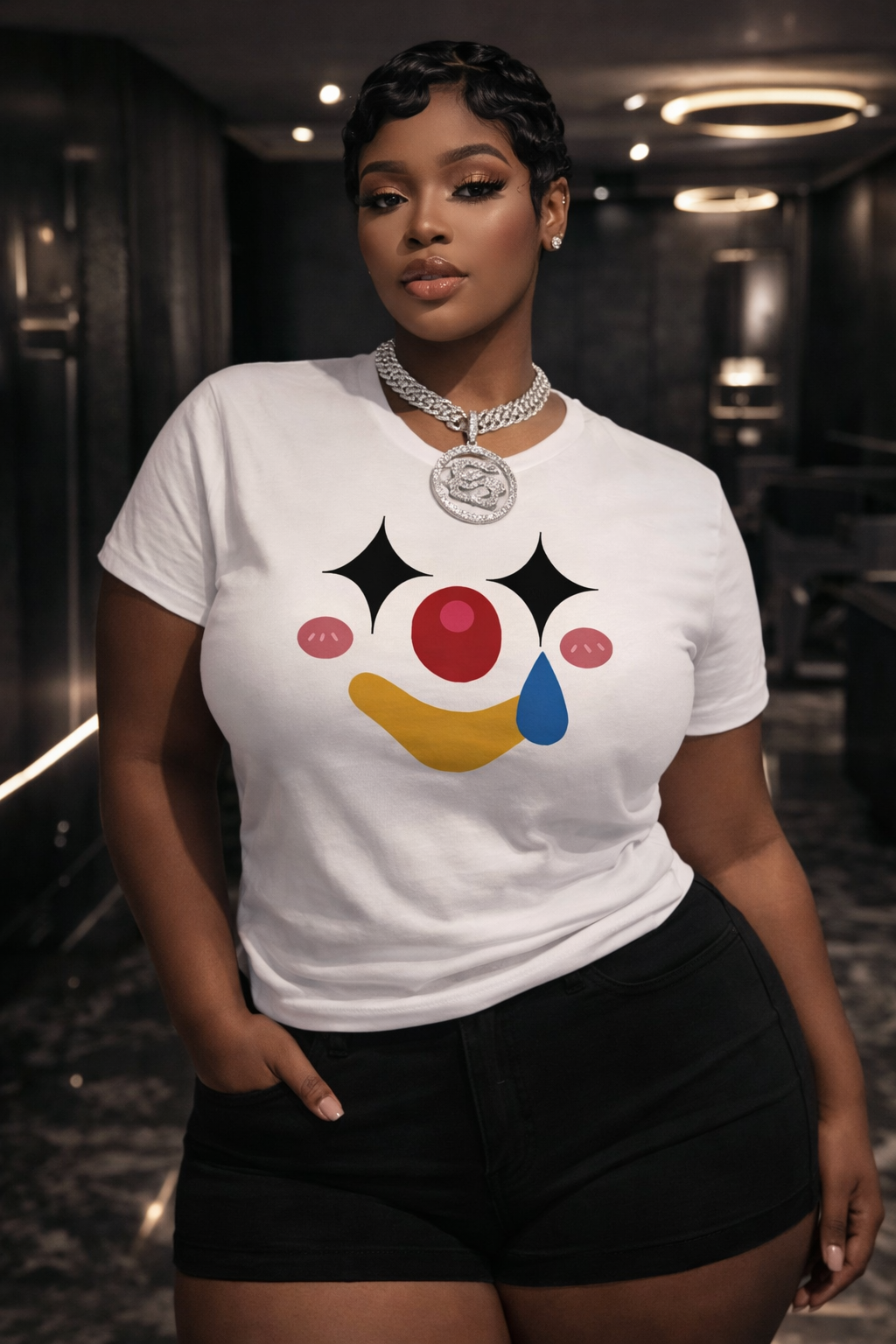 “Clowning Around” PLUS SIZE Graphic Tee