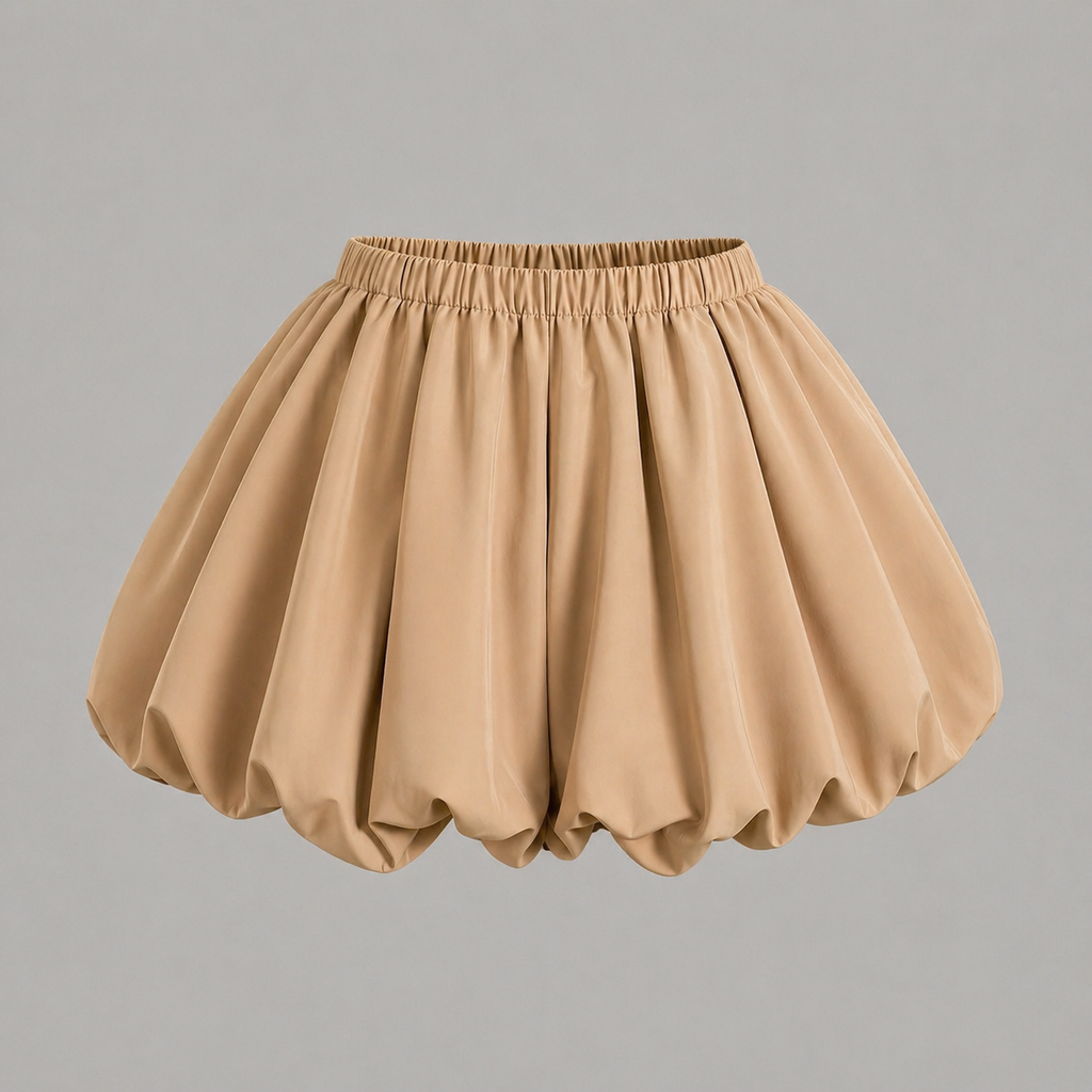 “Nude Volume Bubble SHORTS”