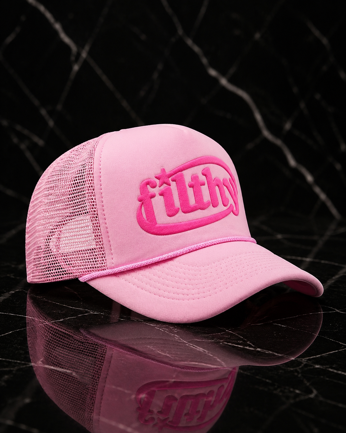 “Blush Energy Trucker Hat” - pink