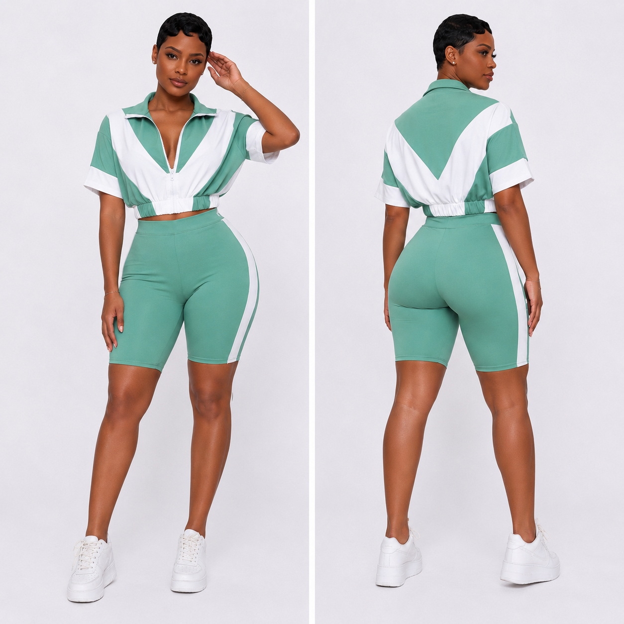 “Mint Motion Active Set”- green & white