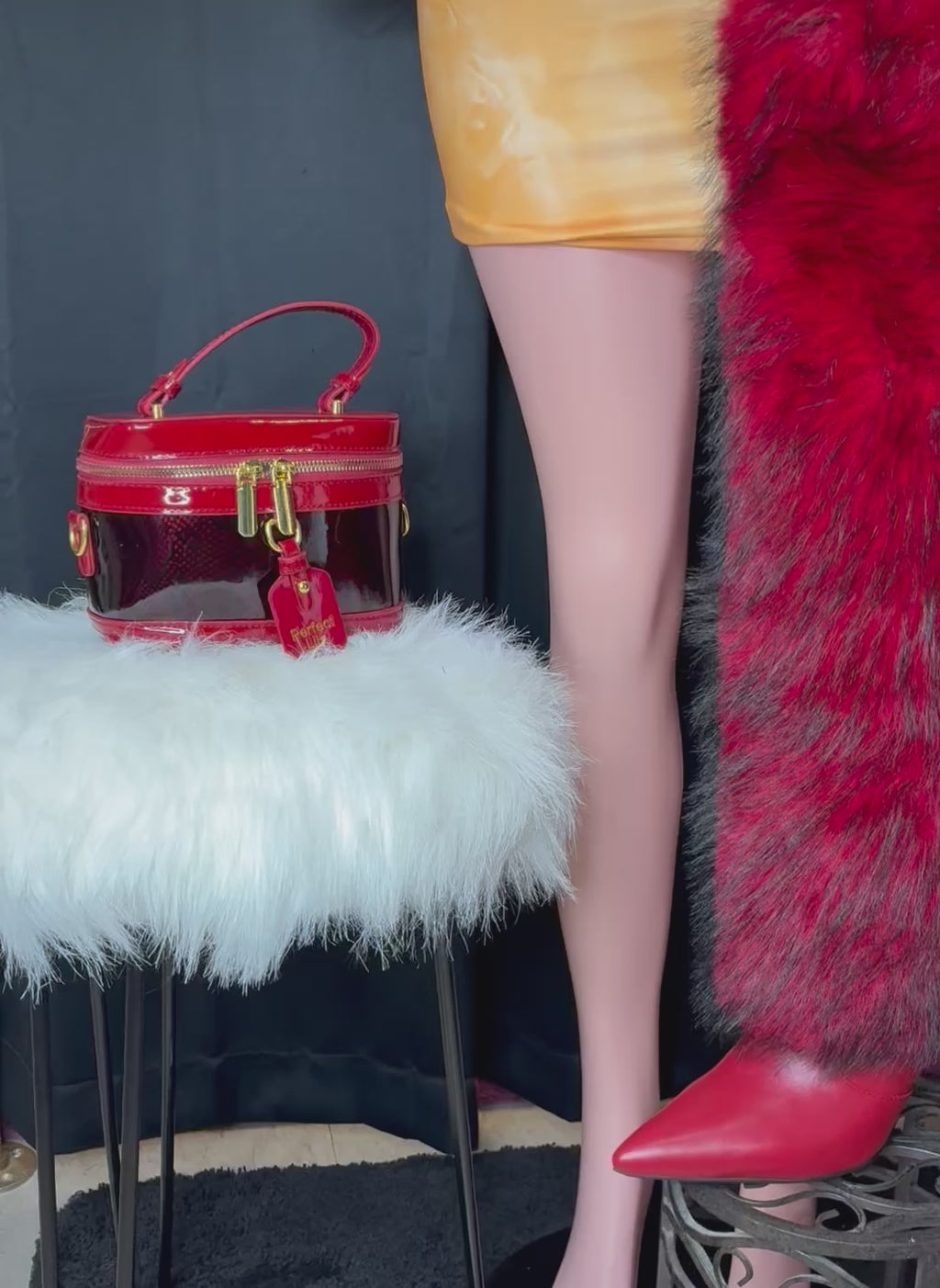 “Rule-her” long sleeved yellow/multi color dress